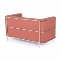 Sofá Torino 2 plazas en polipiel y acero cromado 🛋️ - Mueble Design