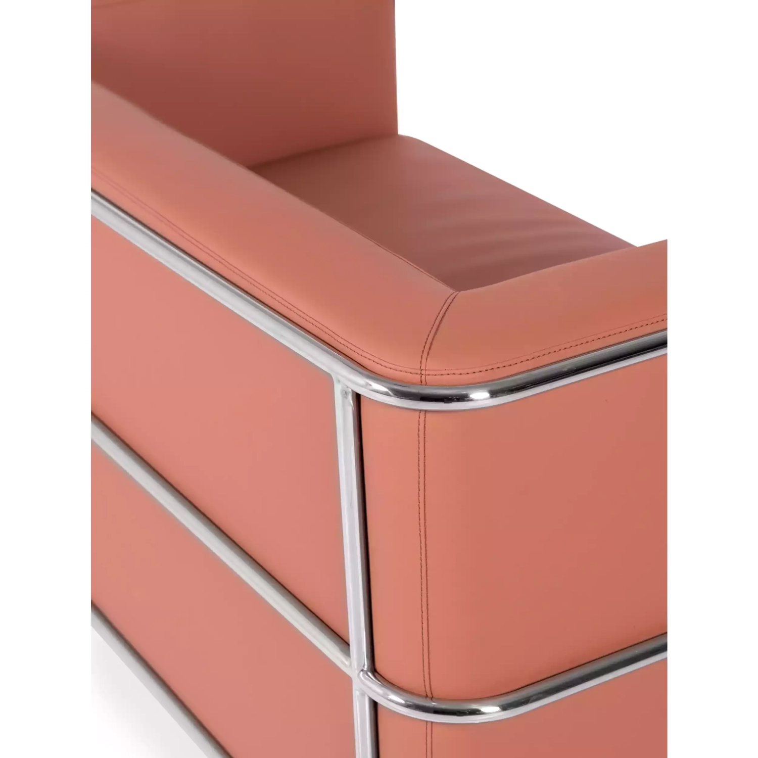 Divano Torino a 2 posti in ecopelle e acciaio cromato 🛋️ - Mobilie Design