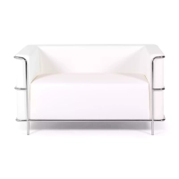 Torino 2 seater sofa in eco-leather and chromed steel 🛋️ - Mueble Design