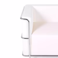 Sofá Torino 2 plazas en polipiel y acero cromado 🛋️ - Mueble Design