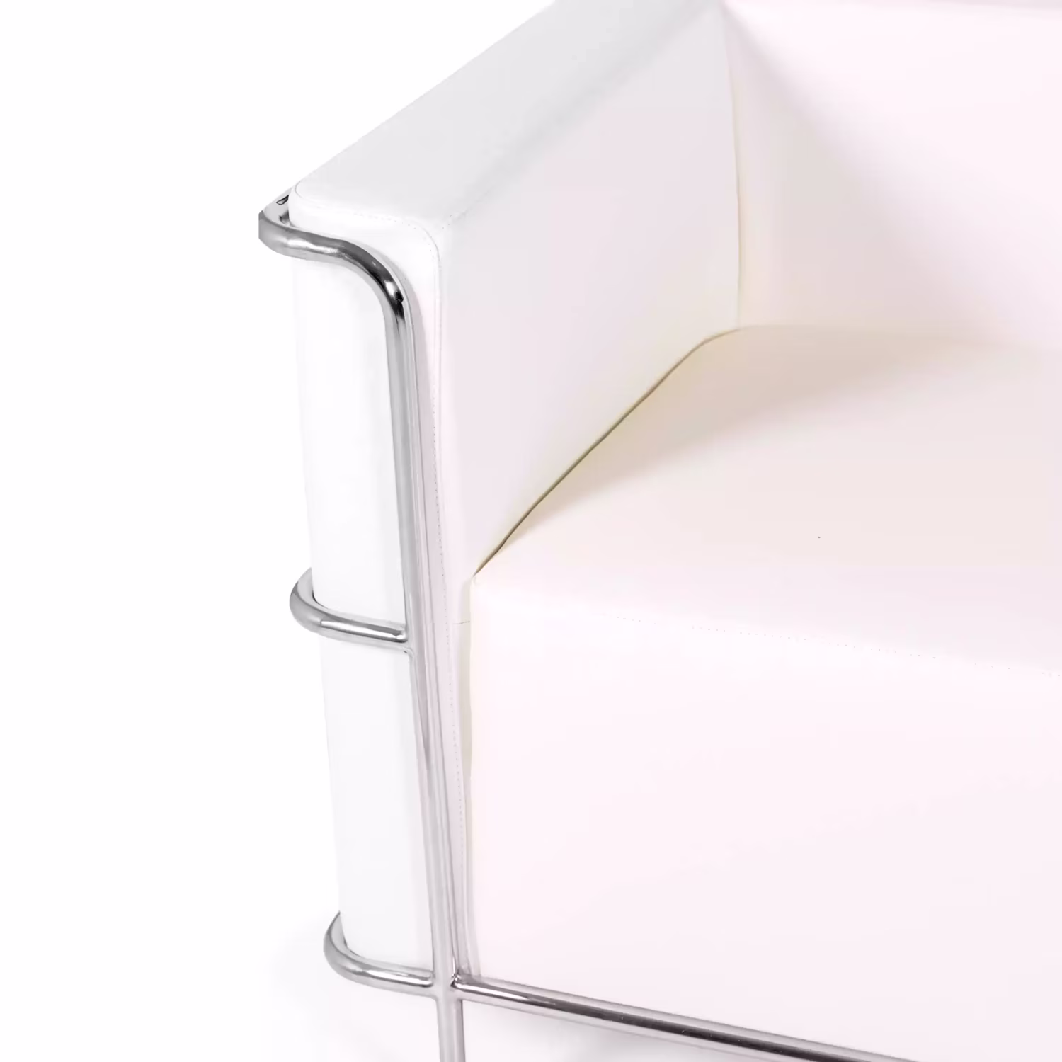 Sofá Torino 2 plazas en polipiel y acero cromado 🛋️ - Mueble Design