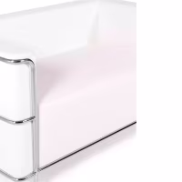Sofá Torino 2 plazas en polipiel y acero cromado 🛋️ - Mueble Design
