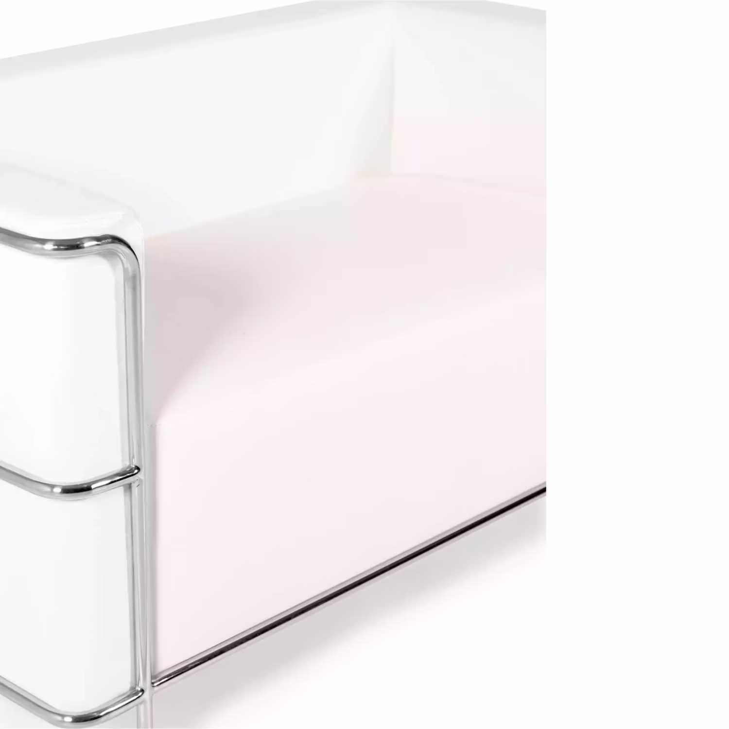 Sofá Torino 2 plazas en polipiel y acero cromado 🛋️ - Mueble Design
