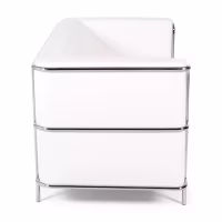 Sofá Torino 2 plazas en polipiel y acero cromado 🛋️ - Mueble Design