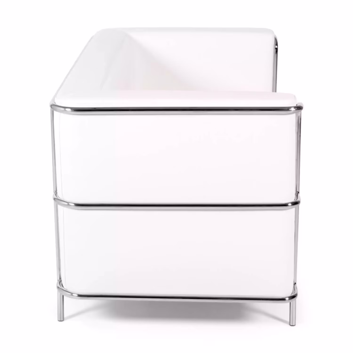 Sofá Torino 2 plazas en polipiel y acero cromado 🛋️ - Mueble Design