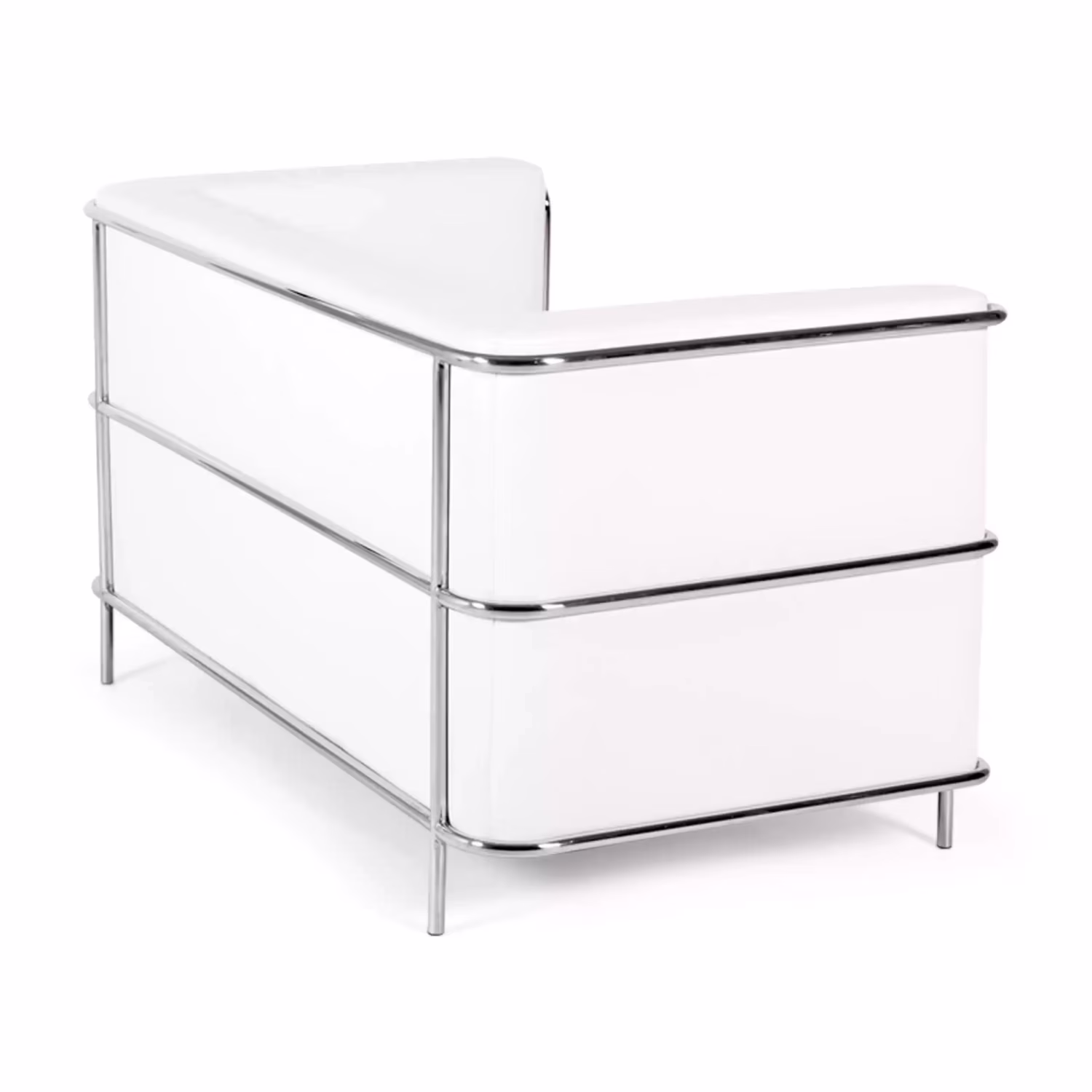 Sofá Torino 2 plazas en polipiel y acero cromado 🛋️ - Mueble Design