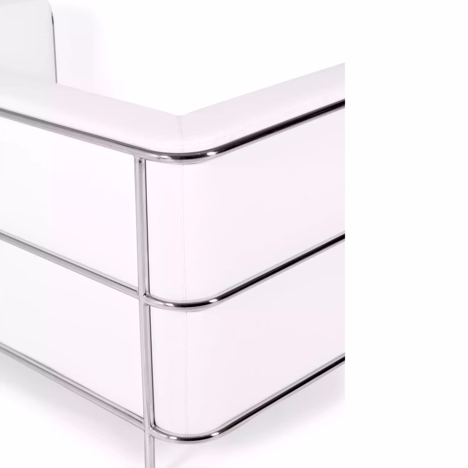 Sofá Torino 2 plazas en polipiel y acero cromado 🛋️ - Mueble Design
