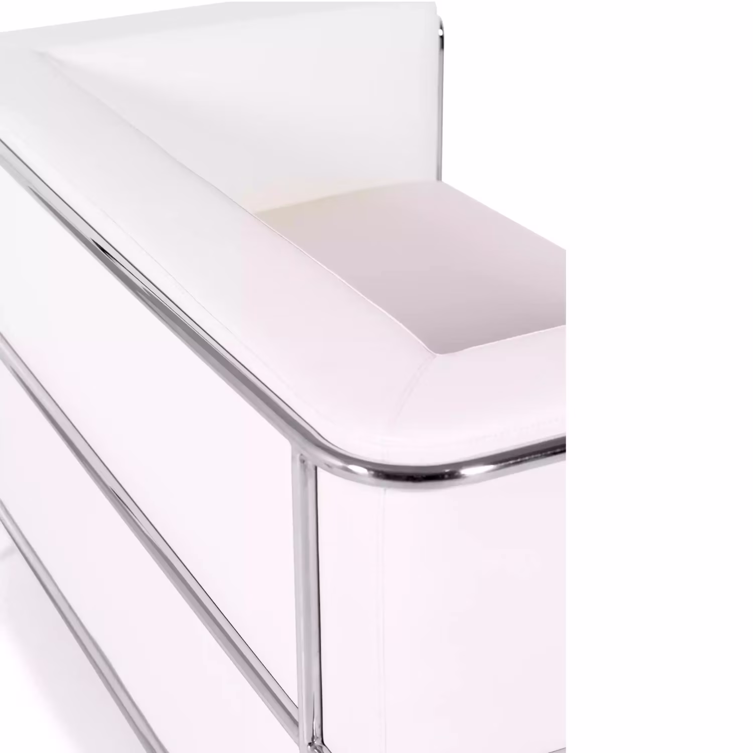 Sofá Torino 2 plazas en polipiel y acero cromado 🛋️ - Mueble Design