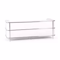 Torino 3 seater sofa in eco-leather and chromed steel - Mueble Design