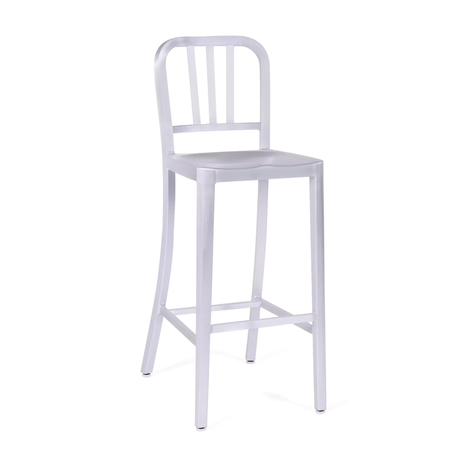 Navy legerkruk replica door Emeco