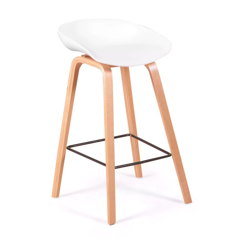 Holen Sie sich den Nordic-Hocker aus Buchenholz – Mueble Design