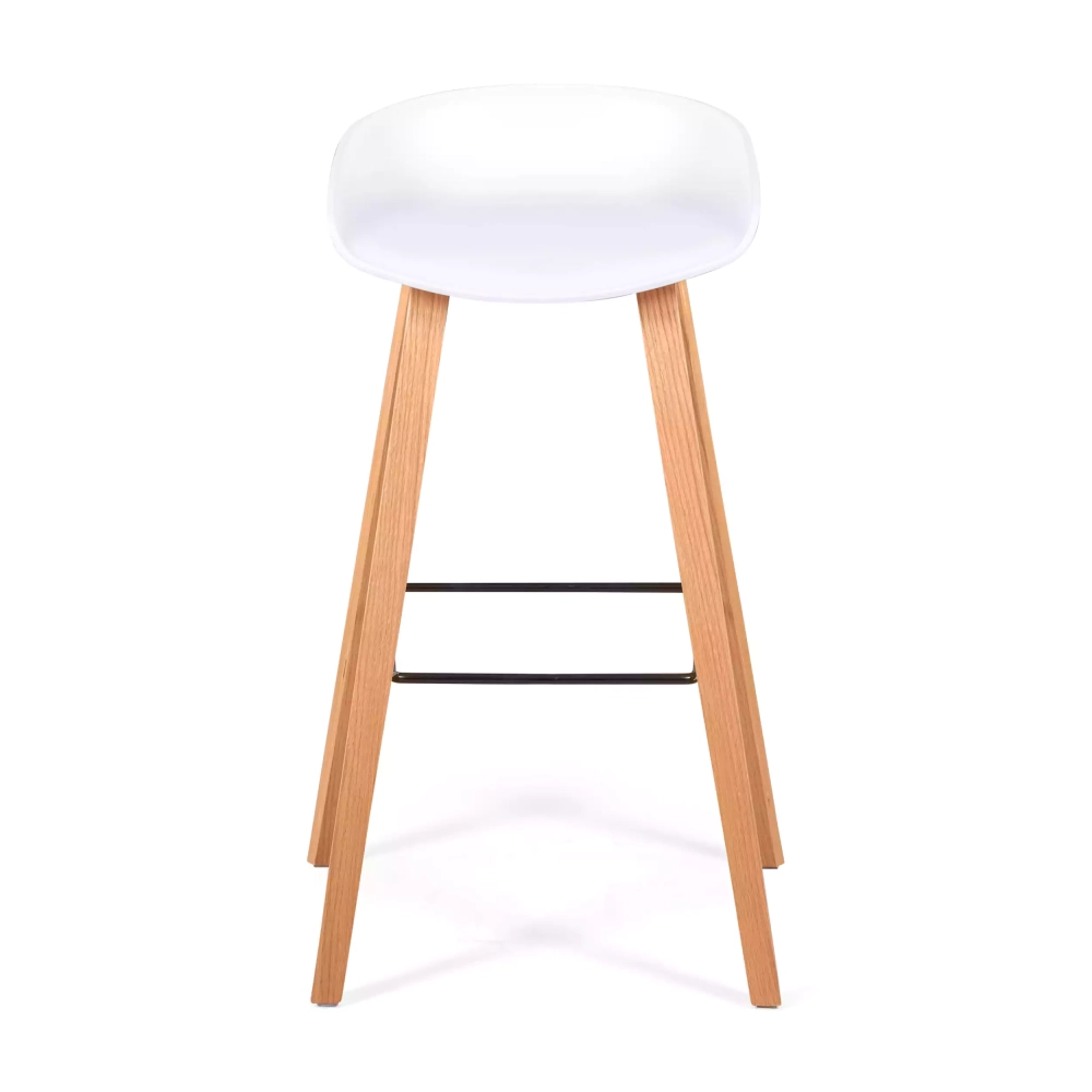 75cm Nordic Stool in Beech Wood - Mueble Design