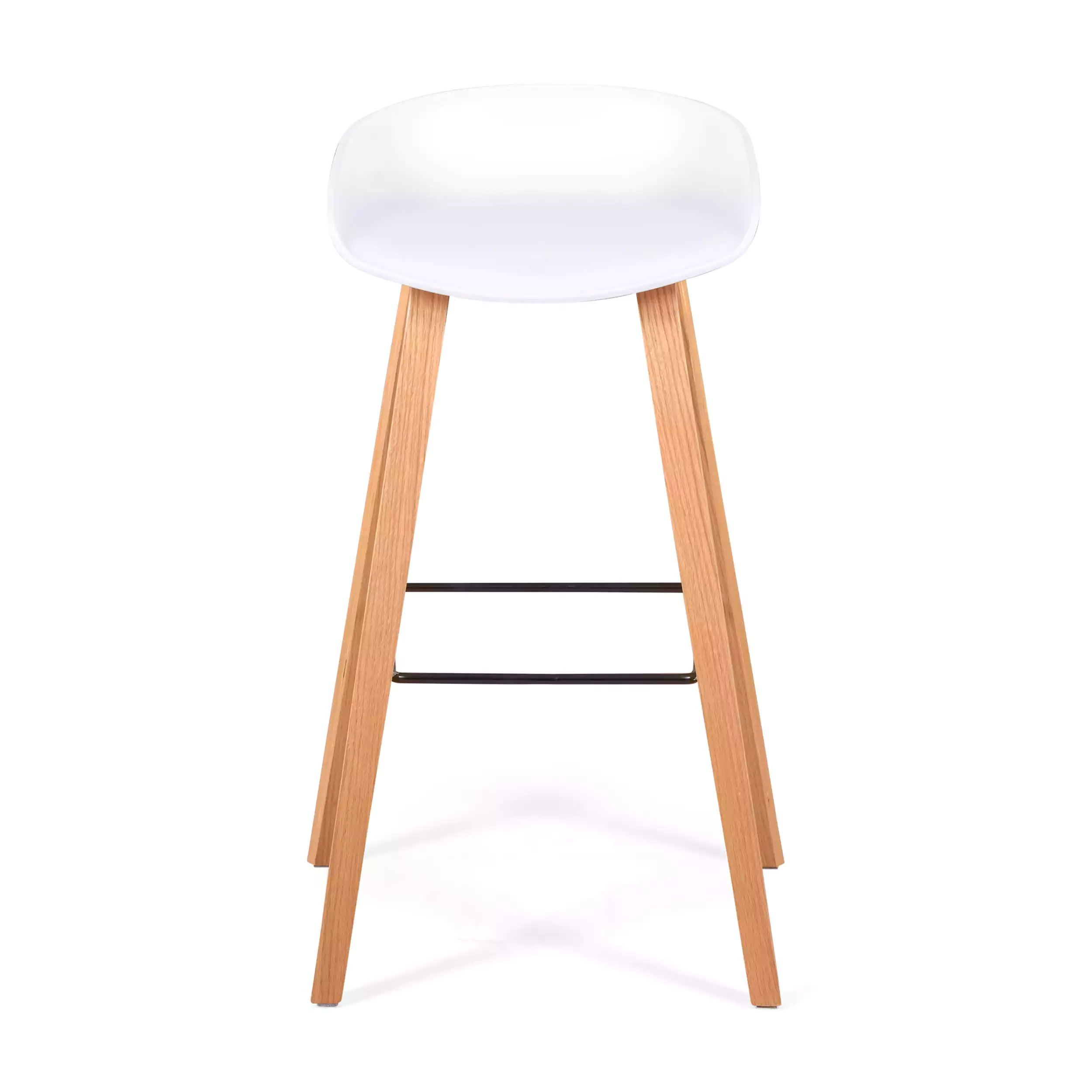 75cm Nordic Stool in Beech Wood - Mueble Design