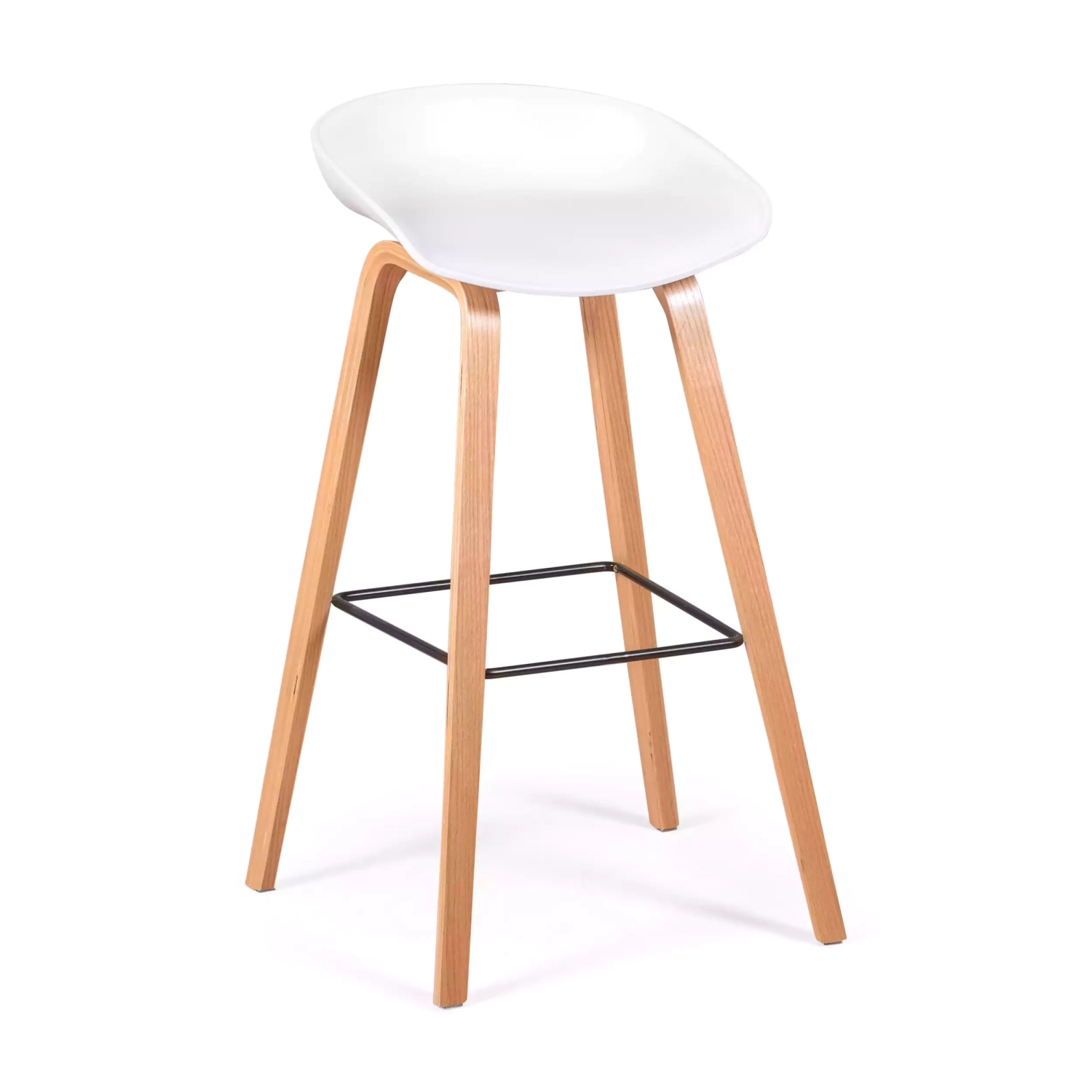 Sgabello nordico da 75 cm in legno di faggio - Mobile Design