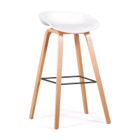 Barstol Skandinavien av 75cm i bokträ Mobelarium