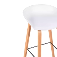 Sgabello nordico da 75 cm in legno di faggio - Mobile Design