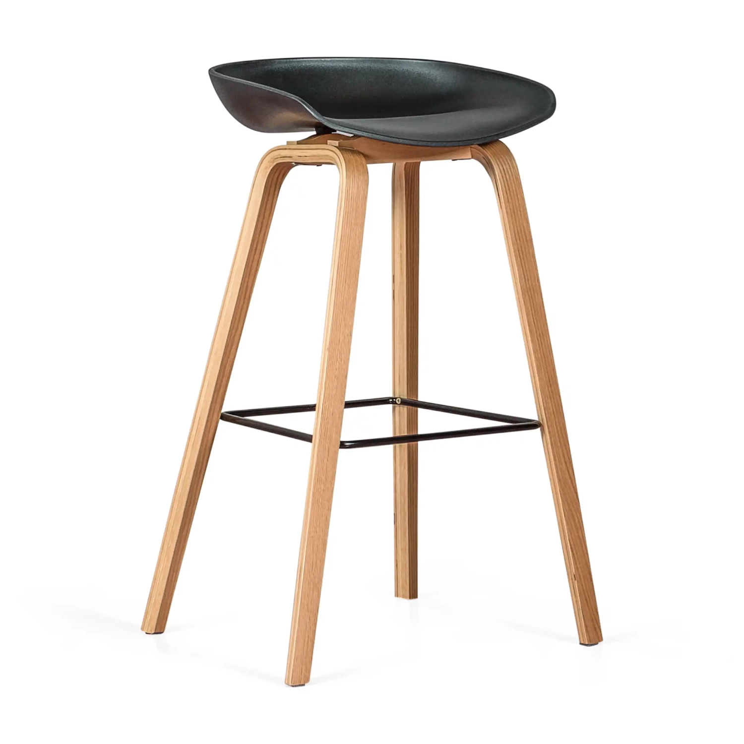 Sgabello nordico da 75 cm in legno di faggio - Mobile Design