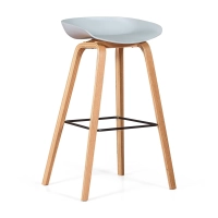 Barstoel Scandinavisch van 75cm in Beukenhout - Mobelarium