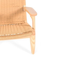 Fauteuil Catani CH25 | Scandinavisch ontwerp in essen en natuurlijk touw