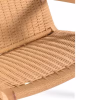 Sillón Catani CH25 | Diseño escandinavo en fresno y cuerda natural