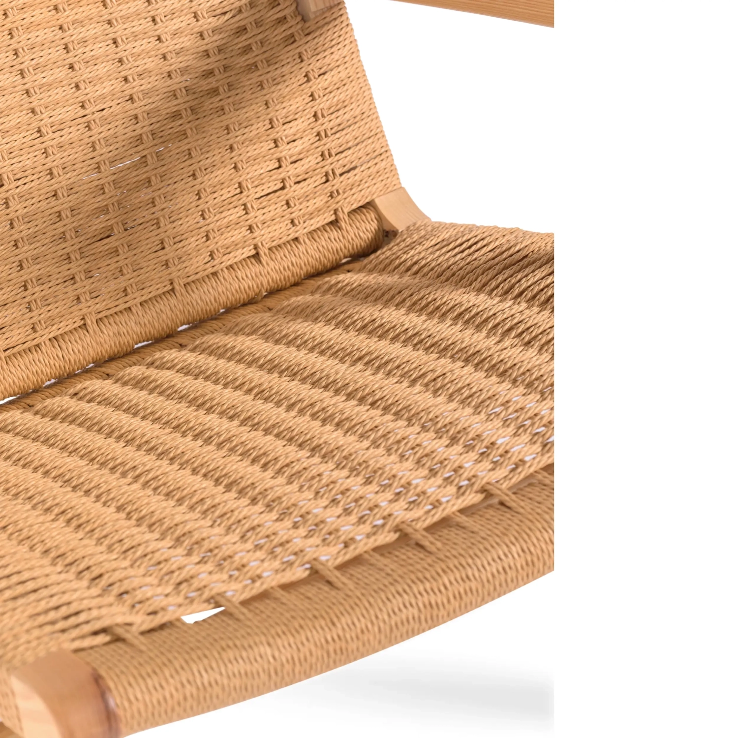 Fåtölj Catani CH25 | Skandinavisk design i ask och naturrep