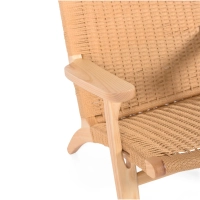 Fauteuil Catani CH25 | Scandinavisch ontwerp in essen en natuurlijk touw