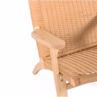 Sillón Catani CH25 | Diseño escandinavo en fresno y cuerda natural