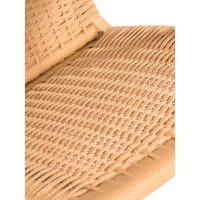 Cadeirão Catani CH25 | Design escandinavo em freixo e corda natural