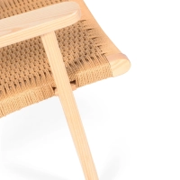 Sessel Catani CH25 | Skandinavisches Design aus Esche und Naturseil