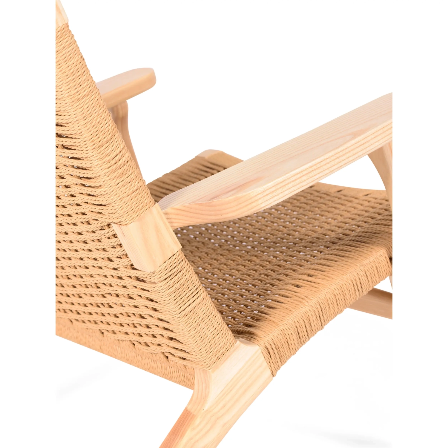 Fauteuil Catani CH25 | Scandinavisch ontwerp in essen en natuurlijk touw