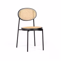 Silla Preston retro en ratán natural – Diseño y calidez - Mueble Design