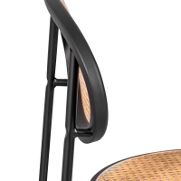 Retro Preston Stuhl aus natürlichem Rattan - Design und Wärme - Mobelarium