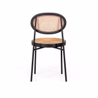 Silla Preston retro en ratán natural – Diseño y calidez - Mueble Design