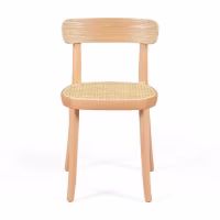Silla Tours en fresno y ratán – estilo nórdico y natural - Mueble Design