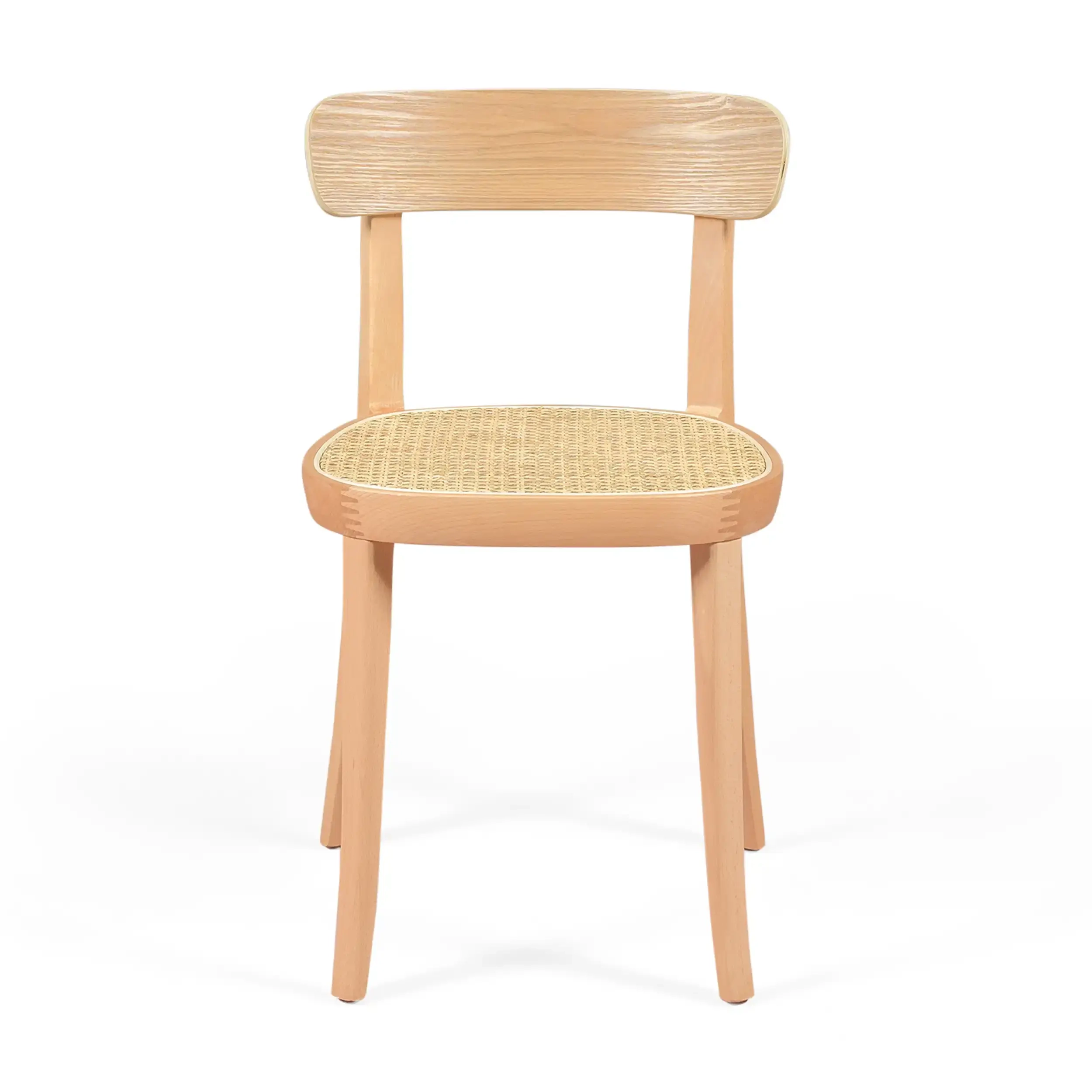 Tours chair in ash and rattan - Scandinavian and natural style - Mueble Design