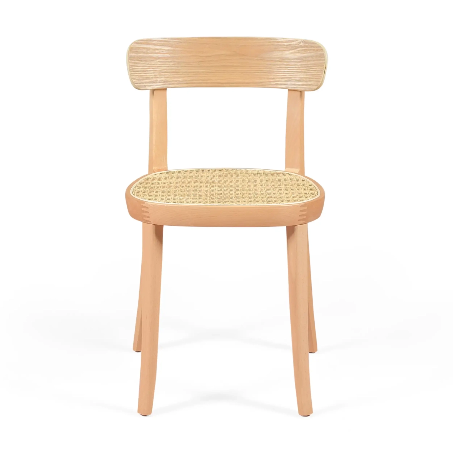 Krzesło Tours z jesionu i rattanu - styl Skandynawia i naturalny - Mobelarium