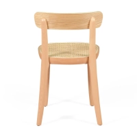 Tours chair in ash and rattan - Scandinavian and natural style - Mueble Design