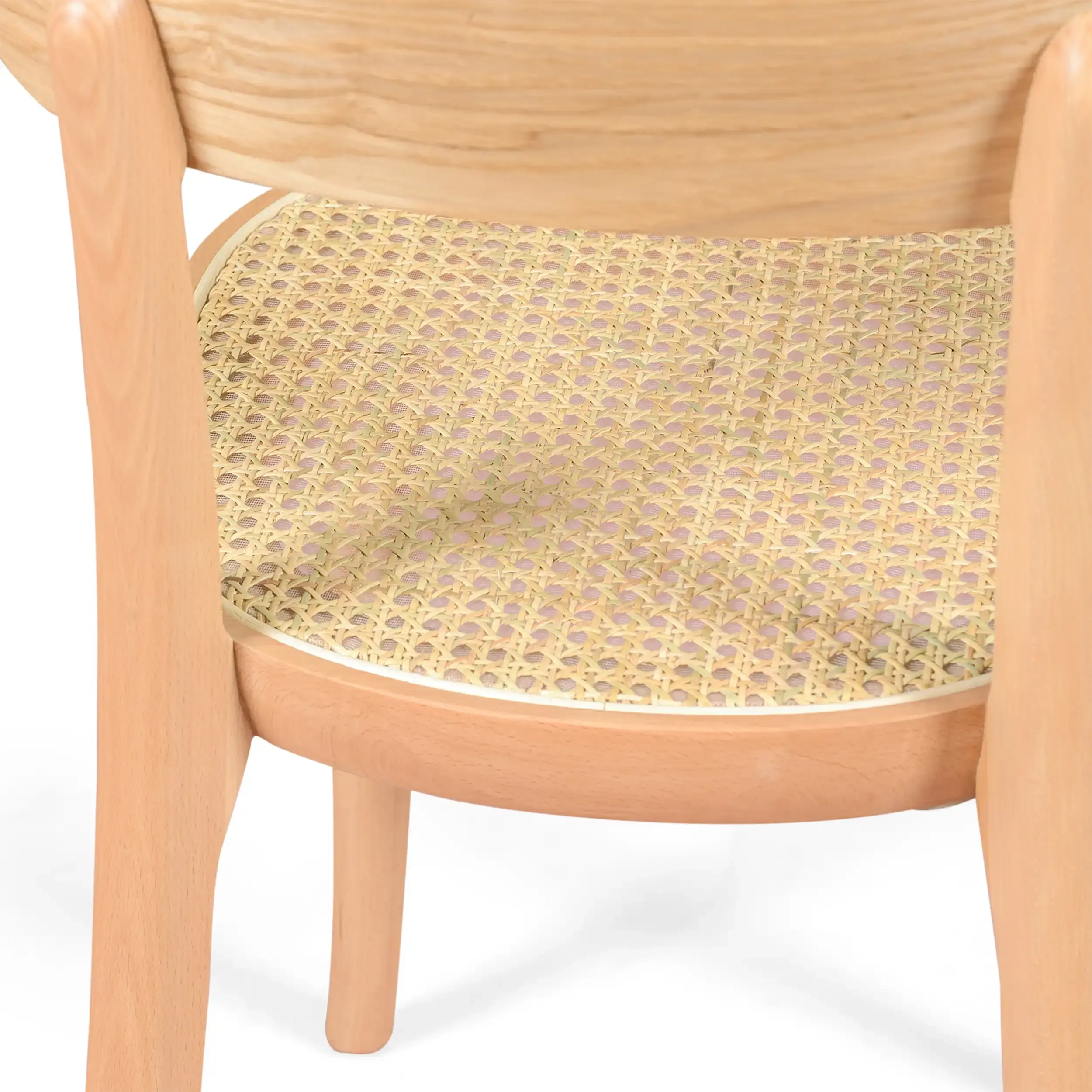 Tours chair in ash and rattan - Scandinavian and natural style - Mueble Design
