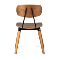 Silla Copine en madera de nogal | Diseño retro industrial - Mueble Design