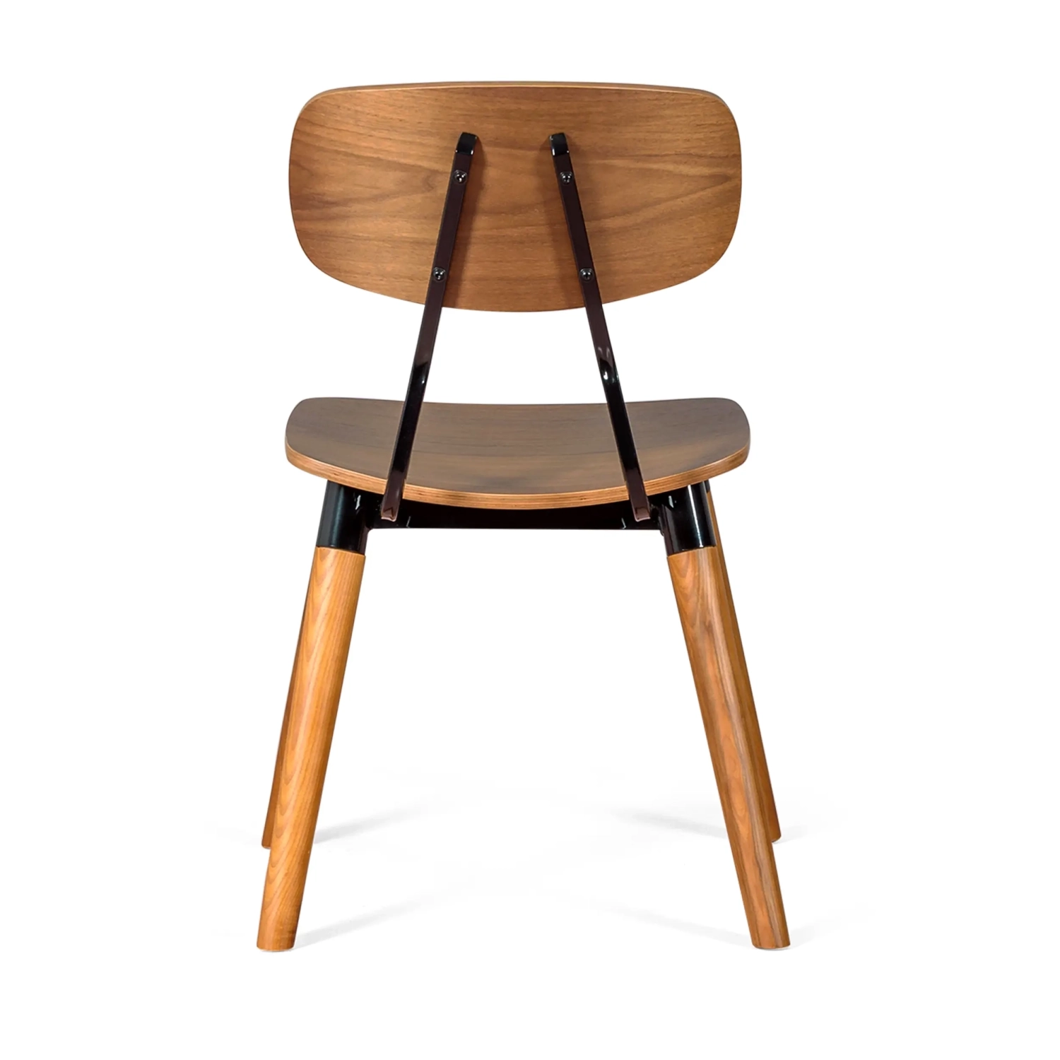Silla Copine en madera de nogal | Diseño retro industrial - Mueble Design