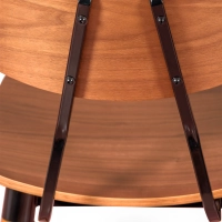 Silla Copine en madera de nogal | Diseño retro industrial - Mueble Design