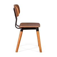 Silla Copine en madera de nogal | Diseño retro industrial - Mueble Design