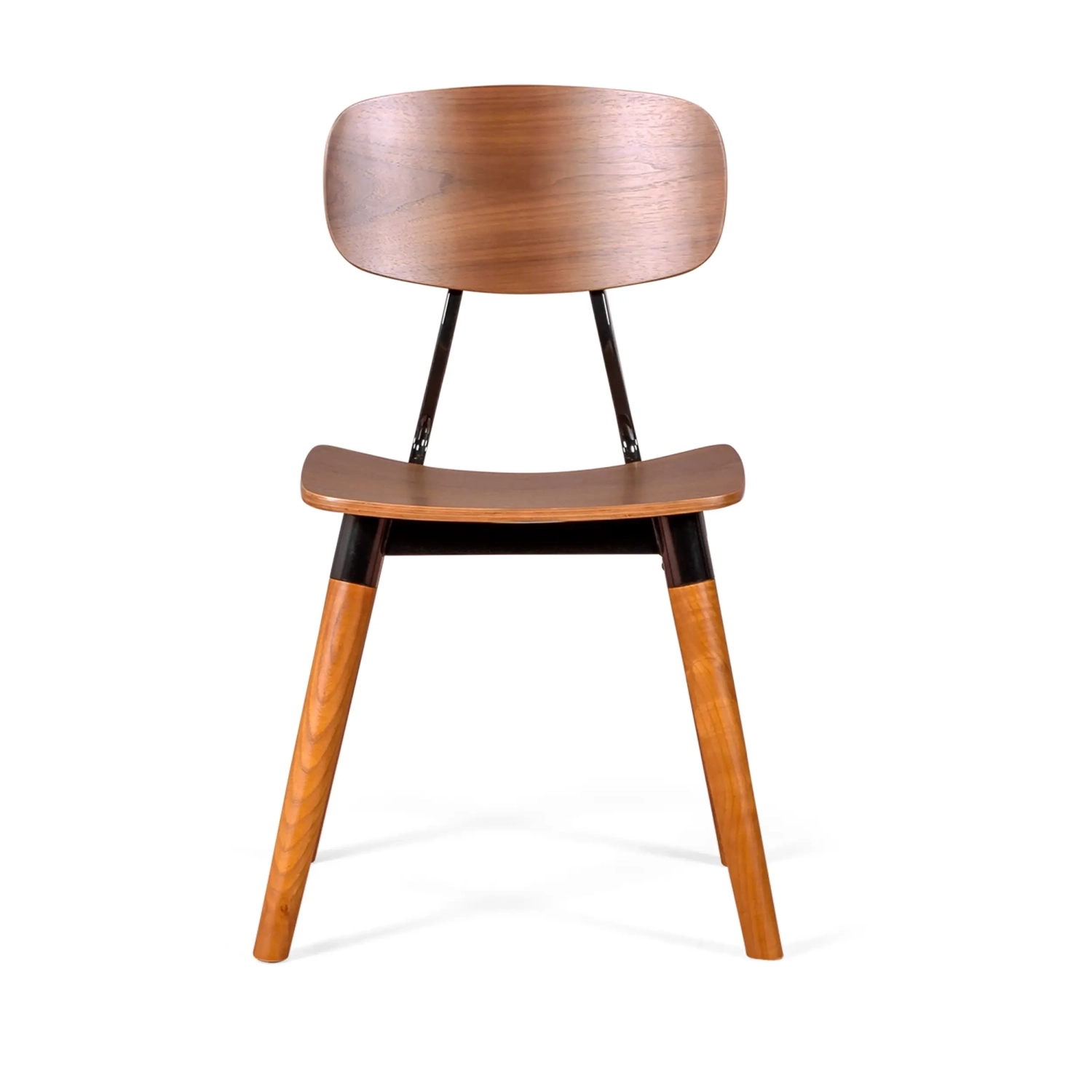 Silla Copine en madera de nogal | Diseño retro industrial - Mueble Design