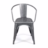 Cadeira de metal Bistro com apoios para os braços - Empilhável e resistente Mueble Design