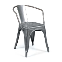 Replika av Tolix-stolens design med armstöd