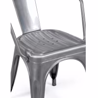 Metal chair Bistro with armrests | Stackable and resistant - Mueble Design