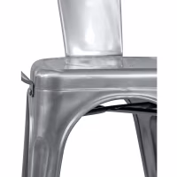 Cadeira de metal Bistro com apoios para os braços - Empilhável e resistente Mueble Design