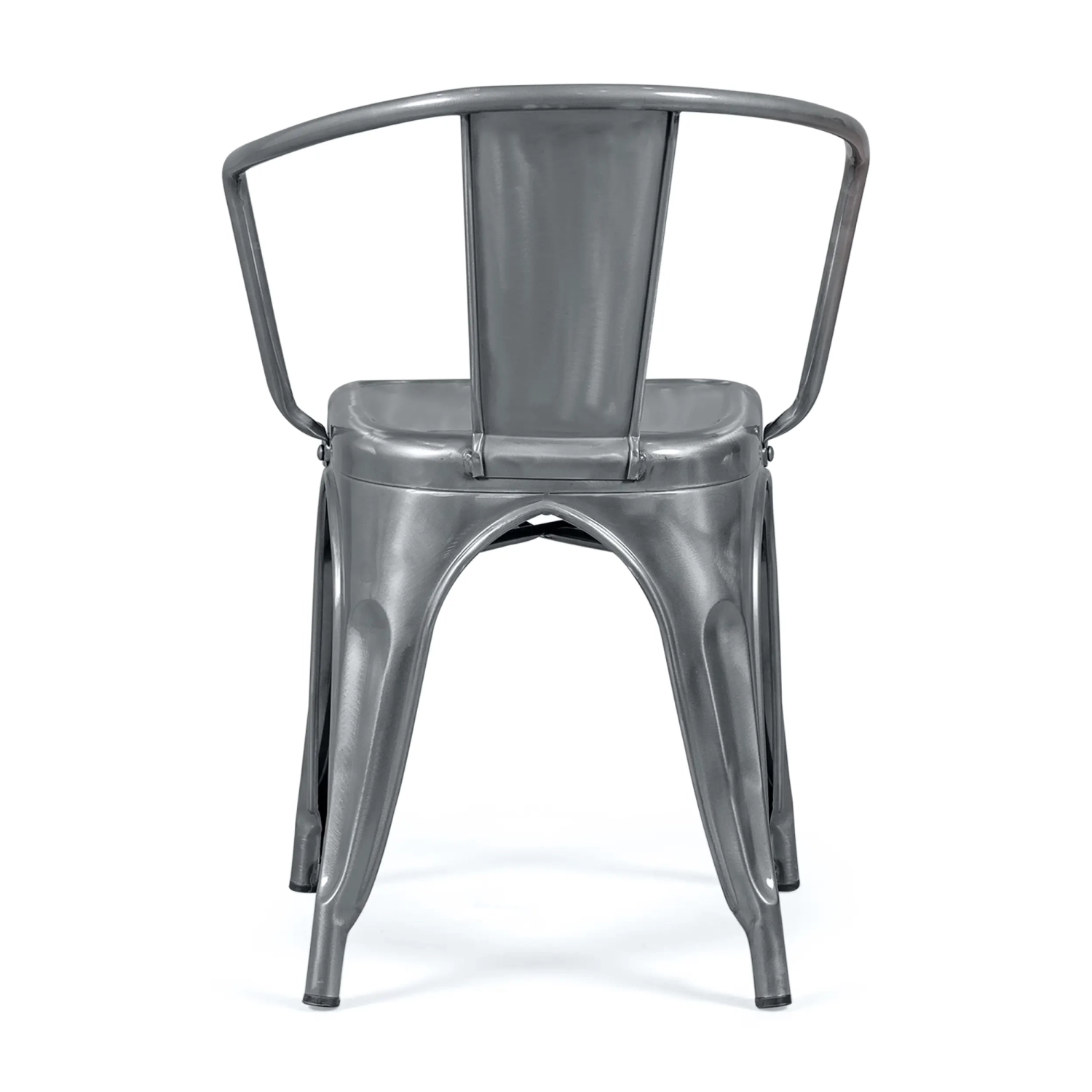 Sedia in metallo Bistro con braccioli - Impilabile e robusta Mobilie Design