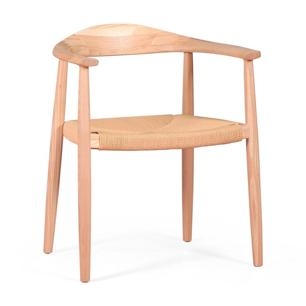 Replica of The Chair by Hans J. Wegner in ash wood