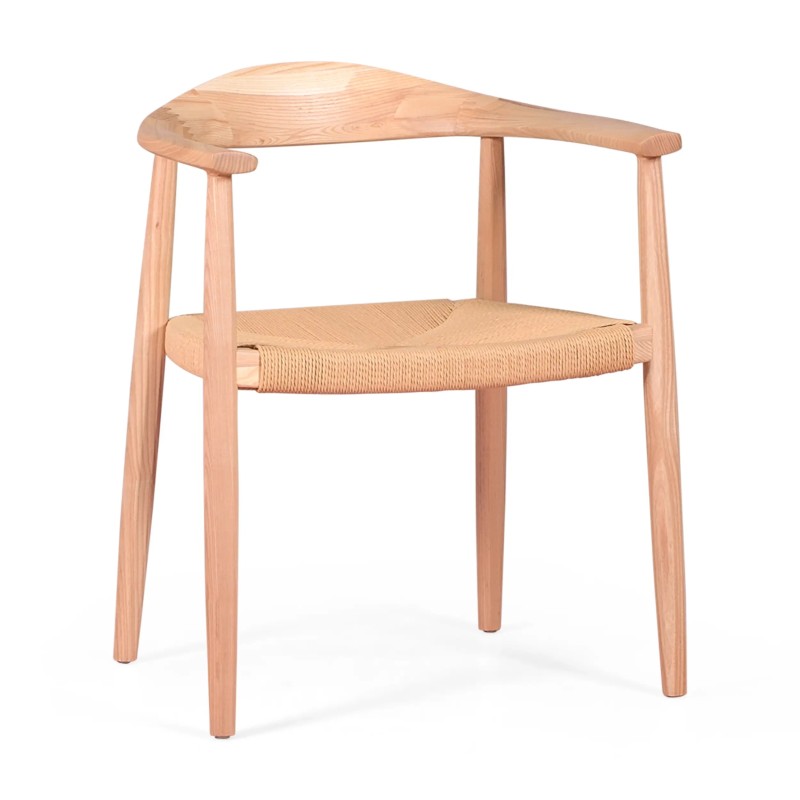 Réplique de La Chaise de Hans J. Wegner en bois de frêne